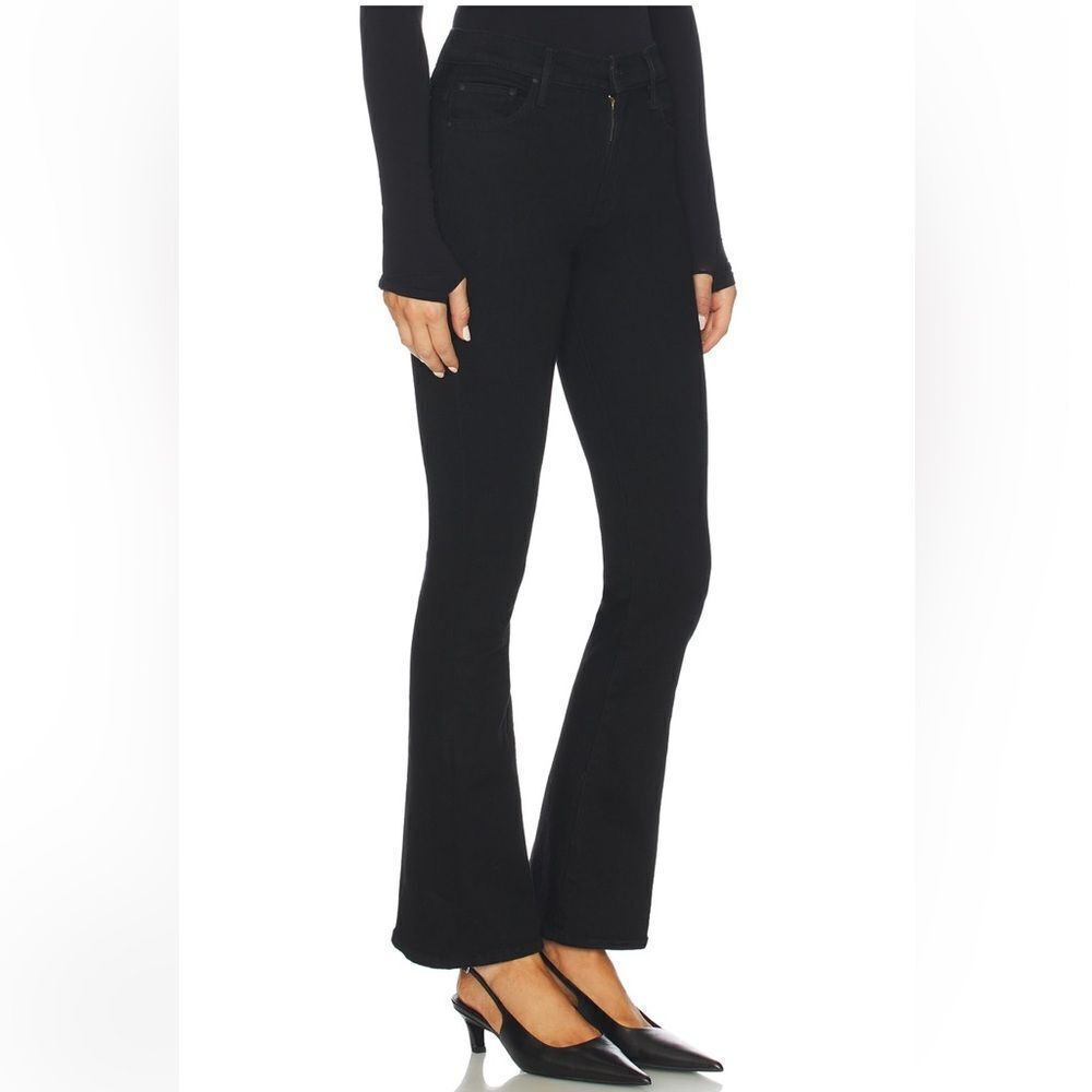 MOTHER THE Weekender Flared Jeans in “Pitch” black - Picture 4 of 12